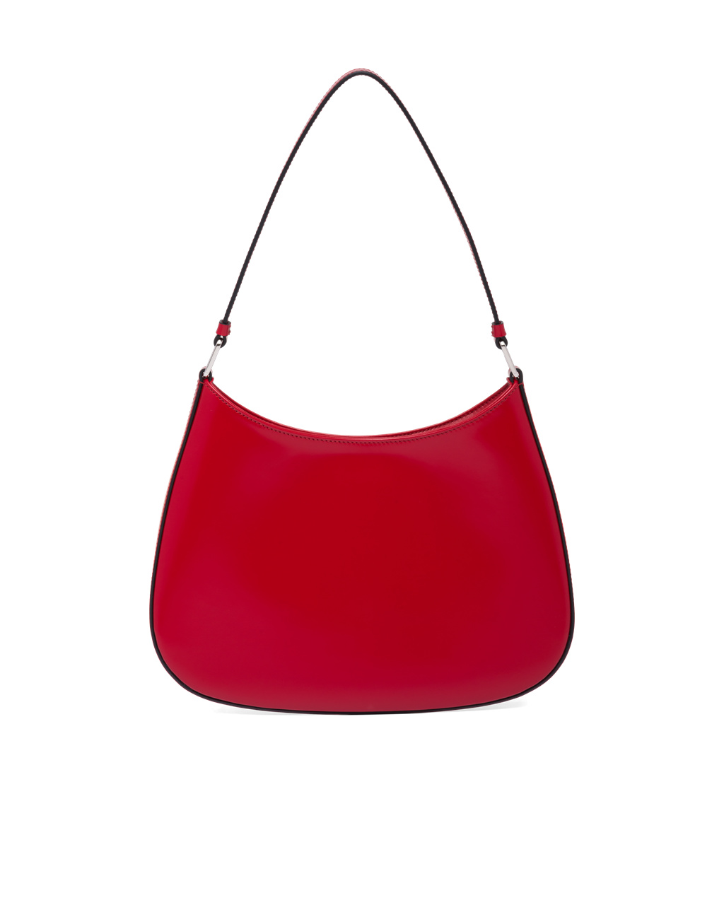 Prada Prada Cleo Brushed Læder Shoulder Bag Scarlet | 309254OXF