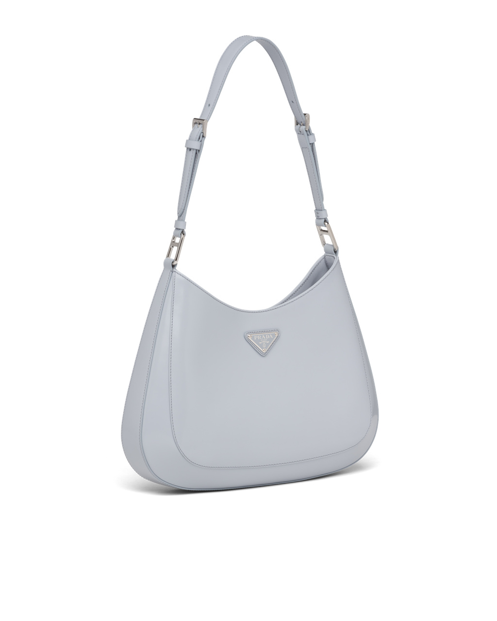 Prada Prada Cleo Brushed Læder Shoulder Bag Blankyt | 789142ZND