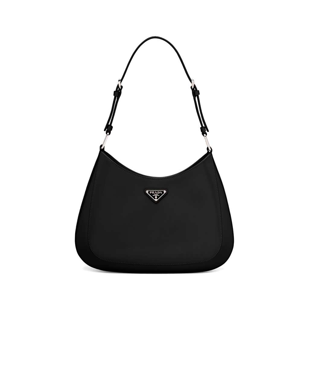 Prada Prada Cleo Brushed Læder Shoulder Bag Černé | 928071WYV