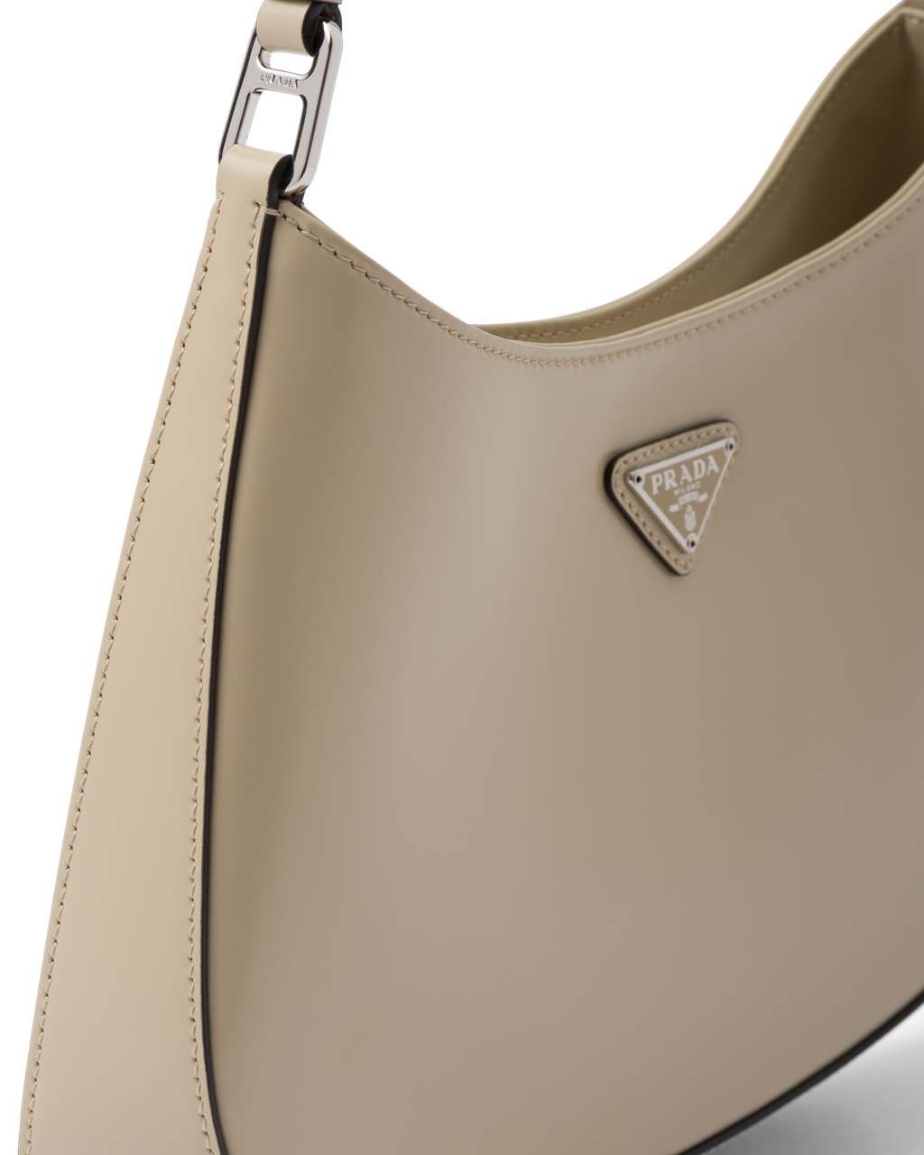 Prada Prada Cleo Brushed Læder Shoulder Bag Desert N | 948567JVC