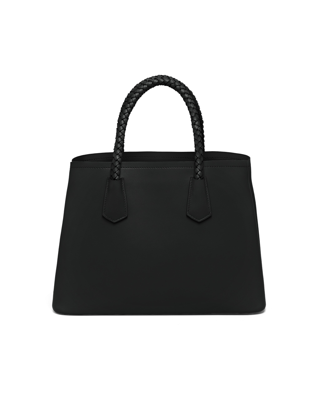 Prada Prada Double Medium Læder Handbag Černé | 095163JHO