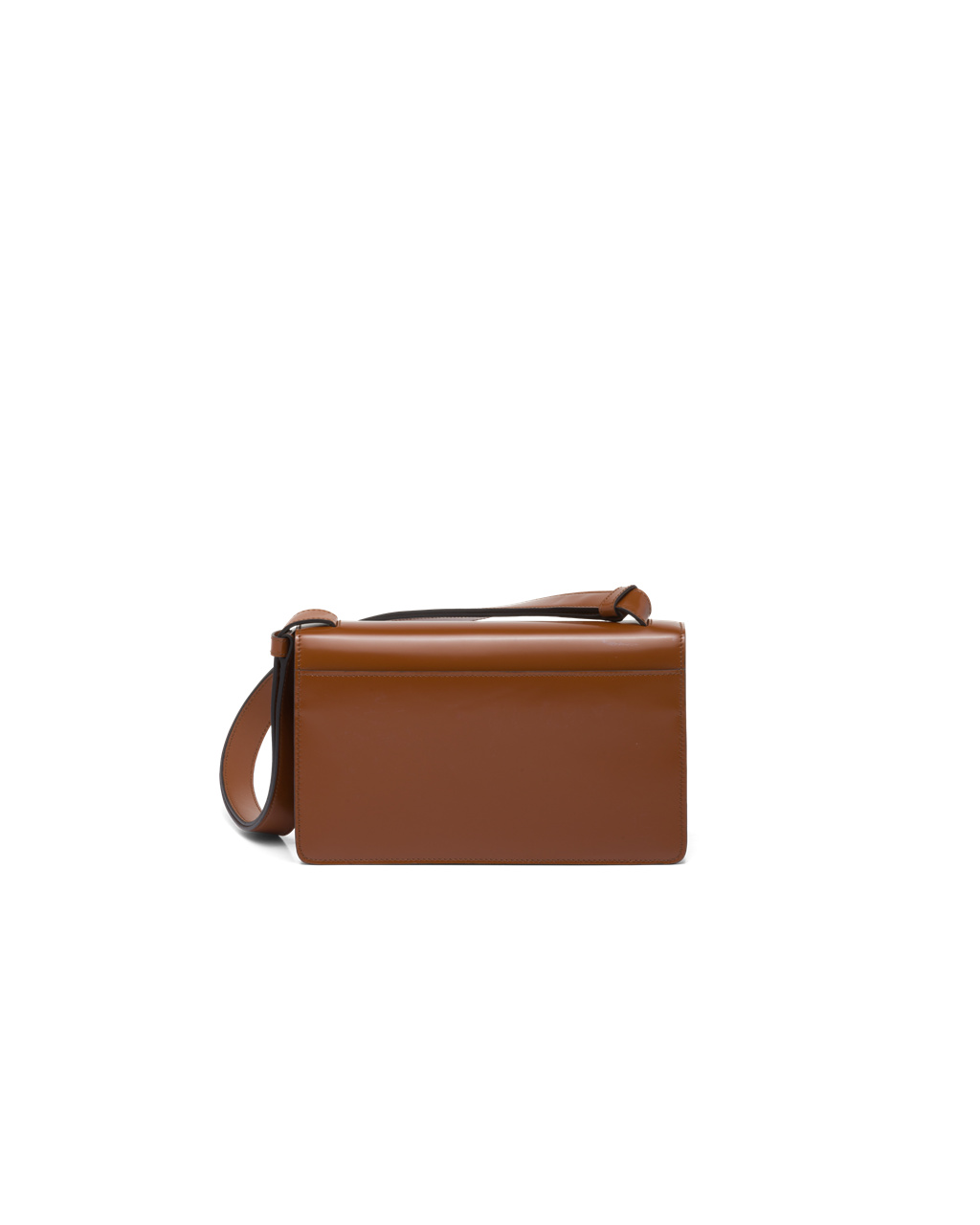 Prada Prada Emblème Brushed-leather Bag Tobacco | 495630DVH