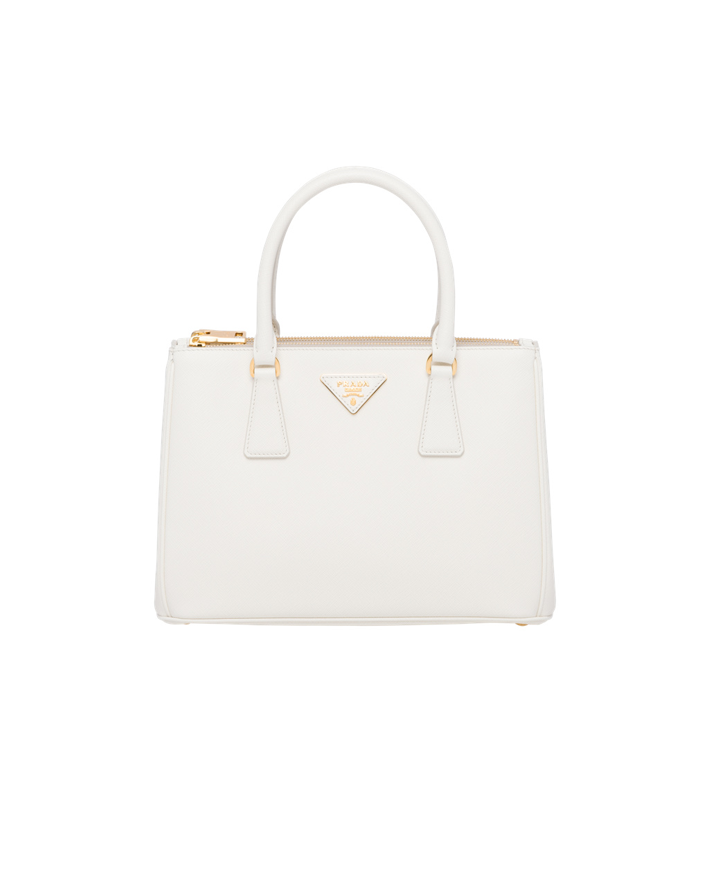 Prada Prada Galleria Saffiano Læder Medium Bag Bílé | 689472YZH