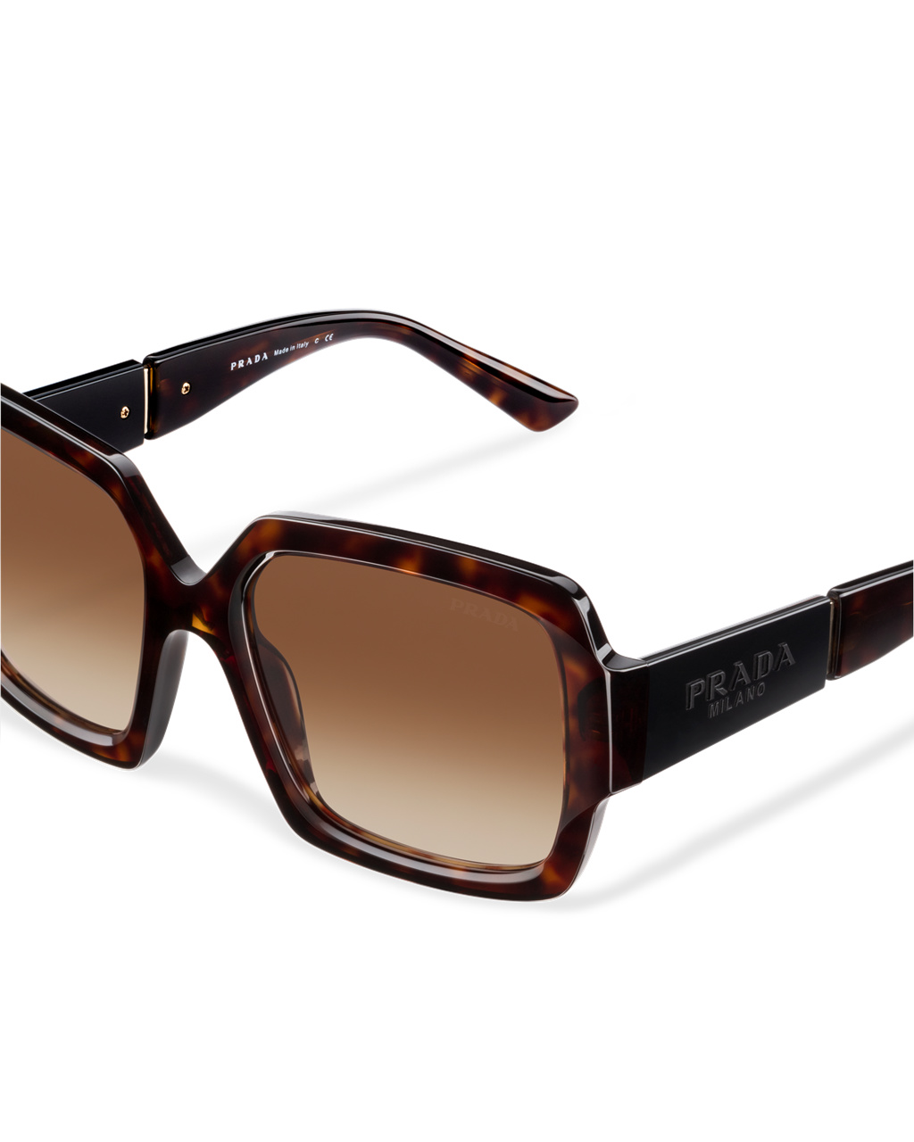 Prada Prada Monochrome Sunglasses Squared Gradient Sienna Lenses | 198056KIM