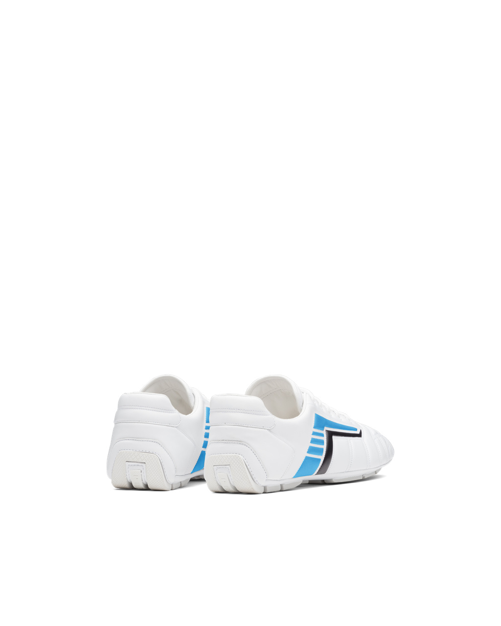 Prada Prada Rev Læder Sneakers Bílé Světle Blankyt | 947831OXN