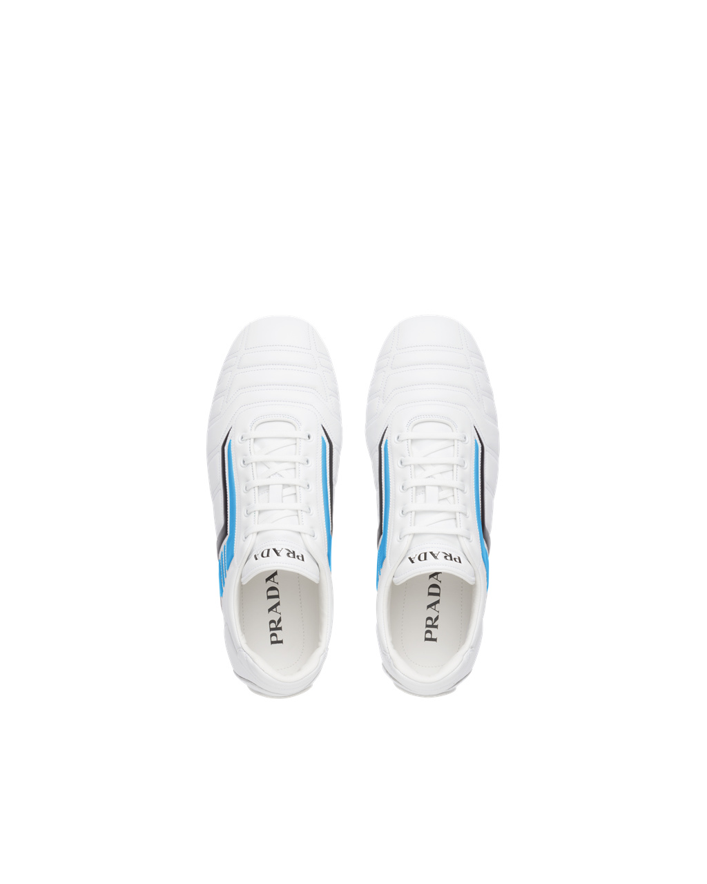 Prada Prada Rev Læder Sneakers Bílé Světle Blankyt | 947831OXN