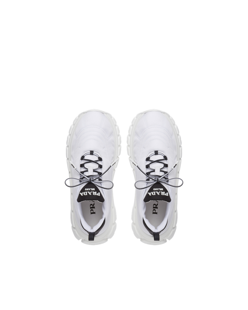 Prada Prada Rush Gabardine Re-nylon Sneakers Bílé Černé | 894302WDA