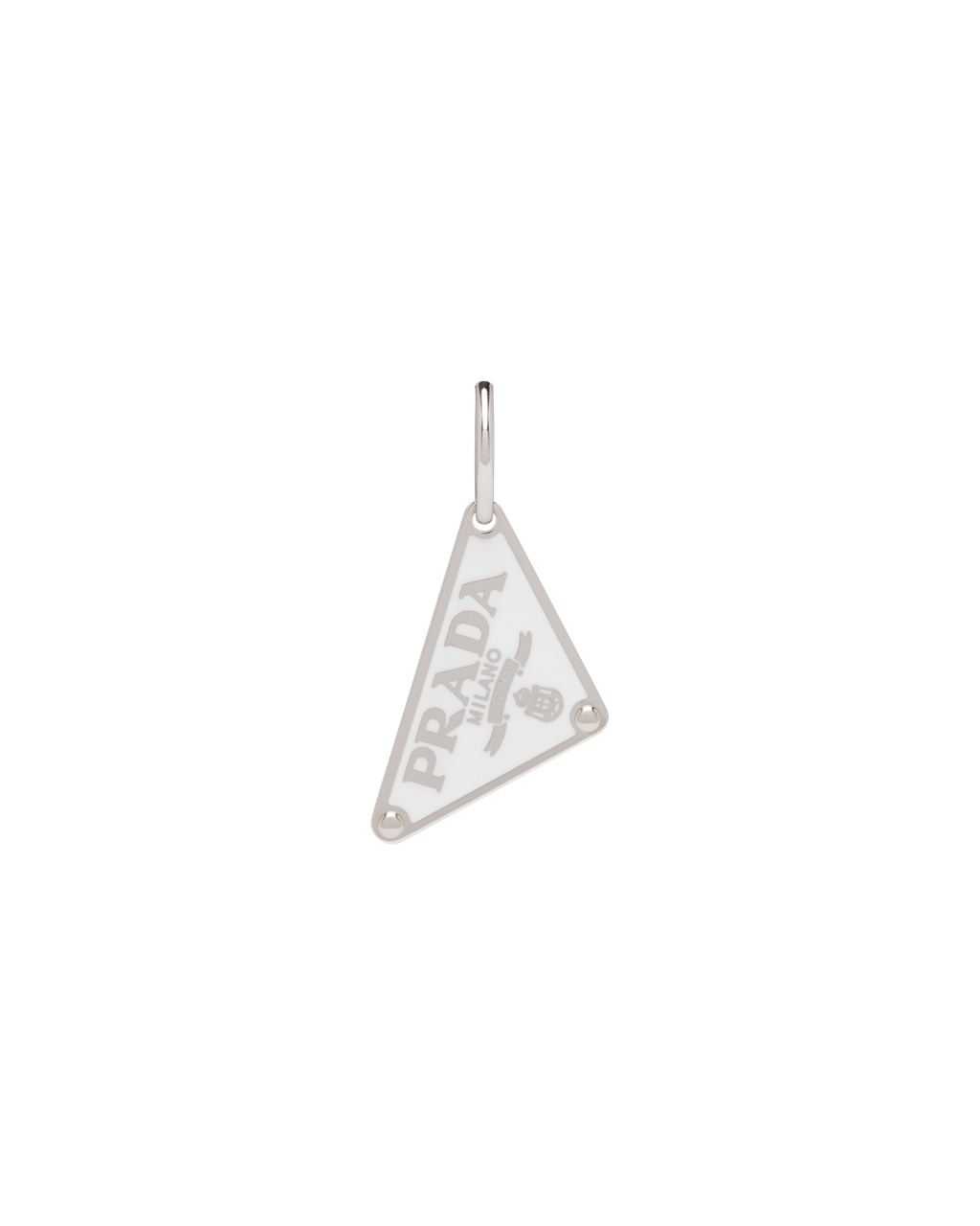 Prada Prada Symbole Pendant Left Earring Bílé | 450693DKI