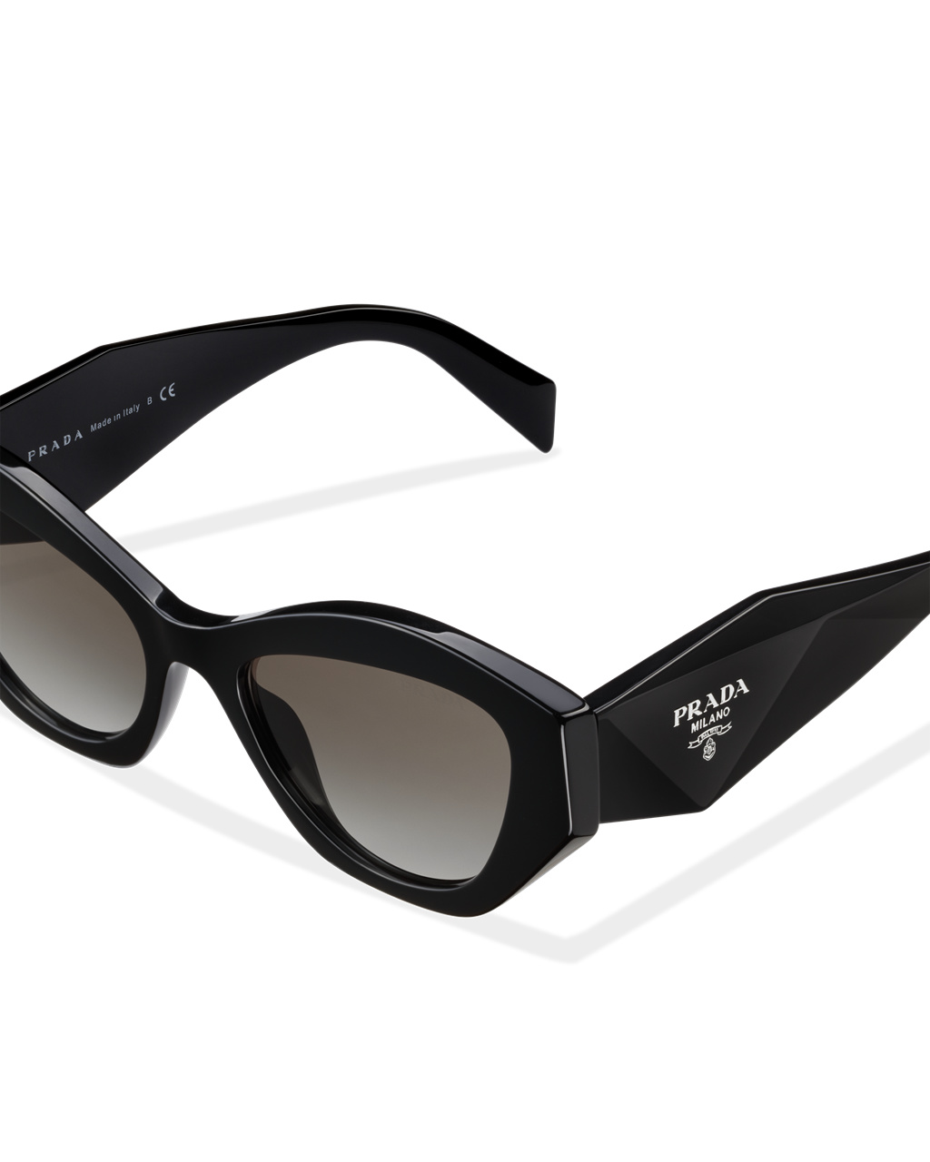 Prada Prada Symbole Sunglasses Cat-eye Gradient Anthracite Gray Lenses | 895640UPY