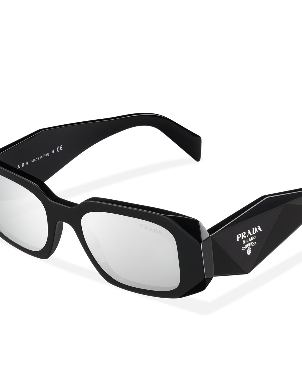 Prada Prada Symbole Sunglasses Squared Chromed Lenses | 792683GCI