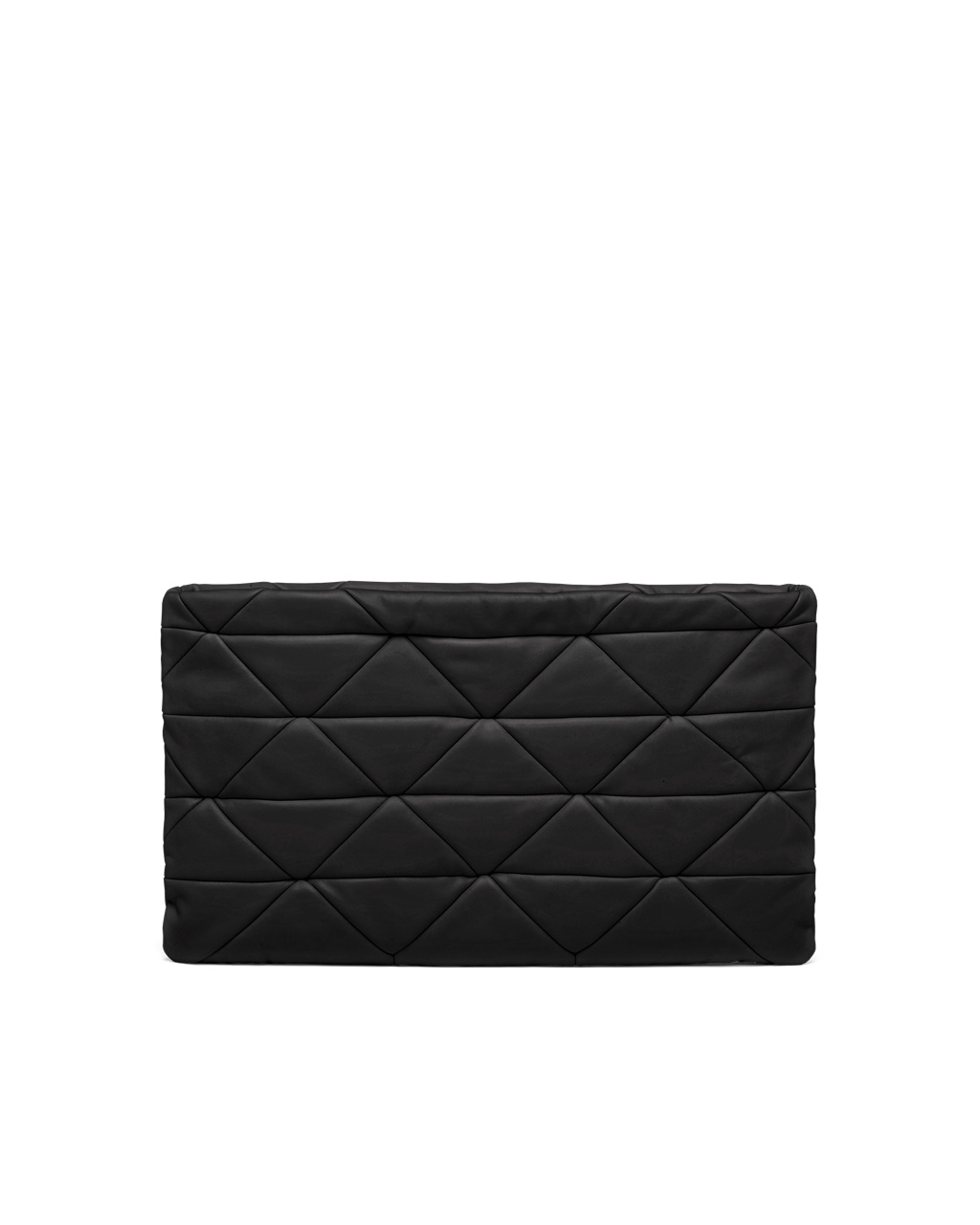 Prada Prada System Nappa Læder Patchwork Clutch Černé | 530247EKI