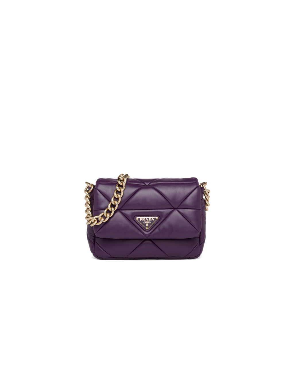 Prada Prada System Nappa Læder Patchwork Bag Violet | 604758JKF