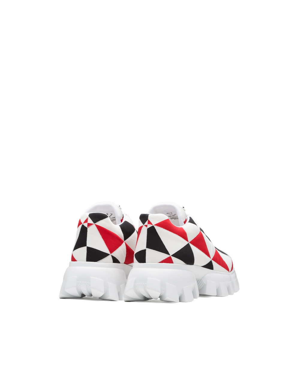 Prada Printed Nylon Sneakers Černé Červené Bílé | 478309YUK