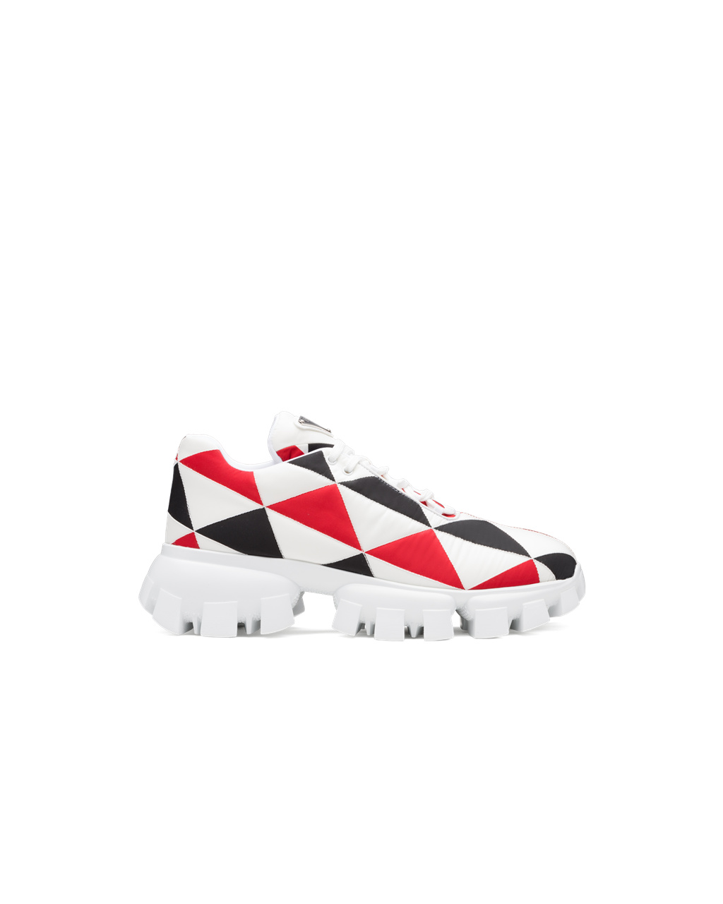 Prada Printed Nylon Sneakers Černé Červené Bílé | 478309YUK