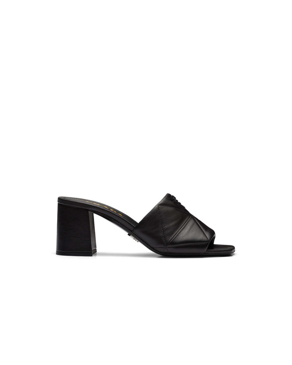 Prada Quilted Nappa Læder Podpatku Sandals Černé | 259140ZMS