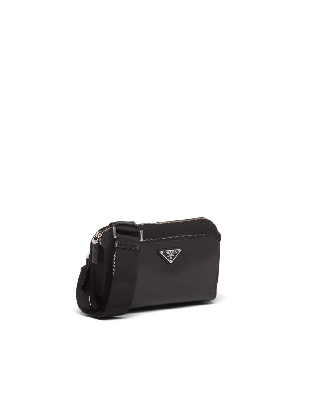 Prada Re-nylon And Læder Shoulder Bag Černé | 498275DUA