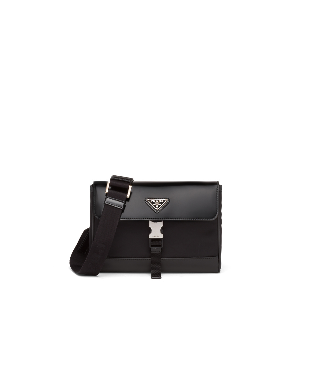 Prada Re-nylon And Læder Shoulder Bag Černé | 561942HPI