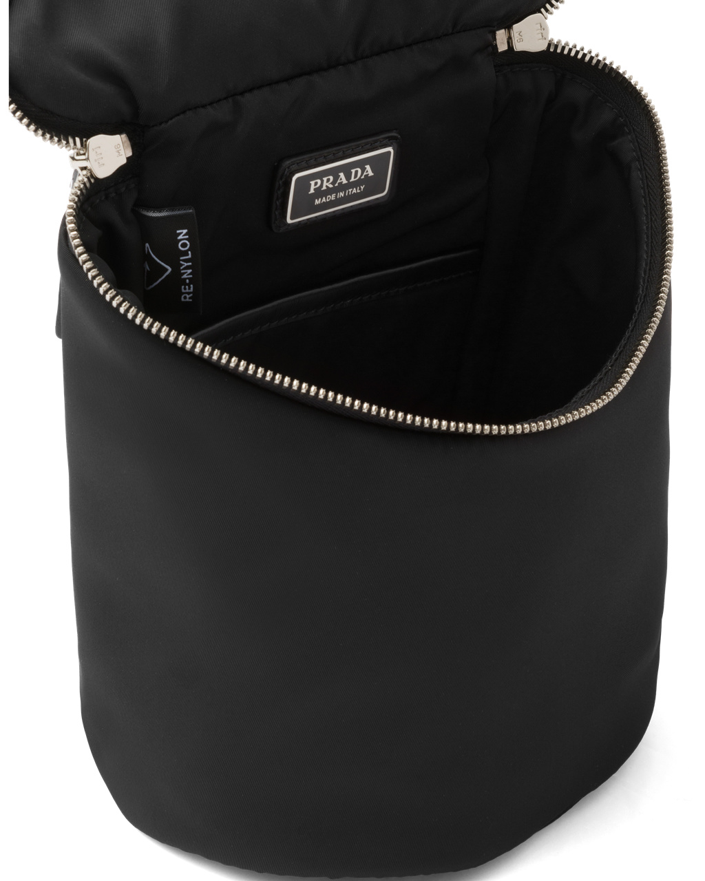 Prada Re-nylon And Læder Shoulder Bag Černé | 803172ENM