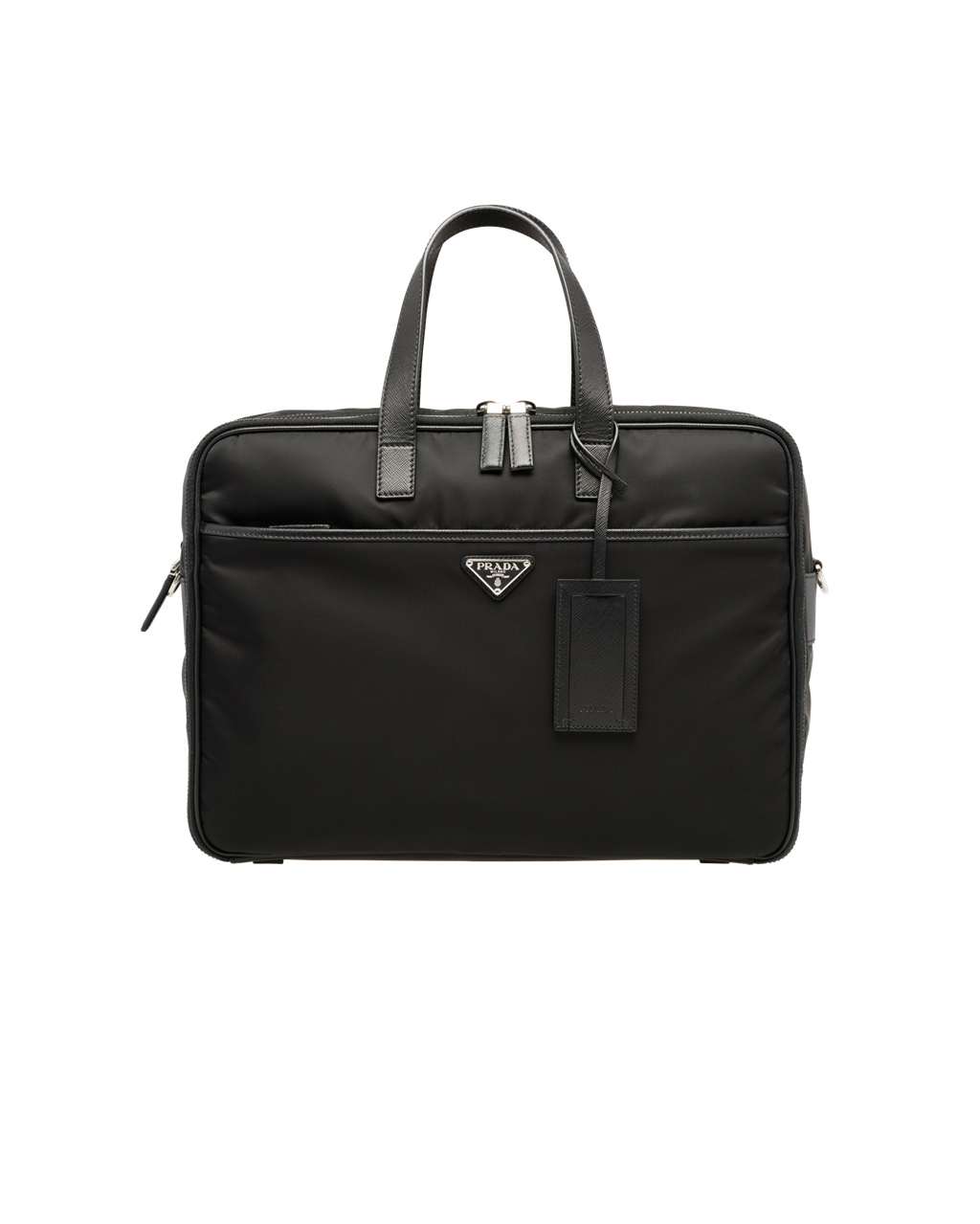 Prada Re-nylon And Saffiano Læder Briefcase Černé | 150968XRK