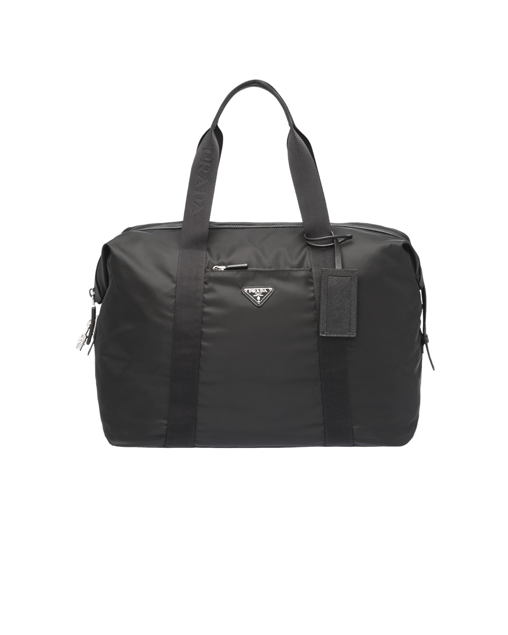 Prada Re-nylon And Saffiano Læder Duffle Bag Černé | 052964CPQ