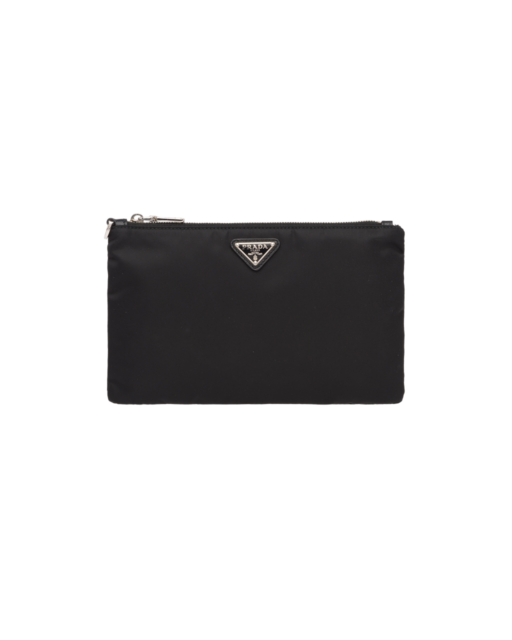 Prada Re-nylon And Saffiano Læder Pouch Černé | 365074AQJ