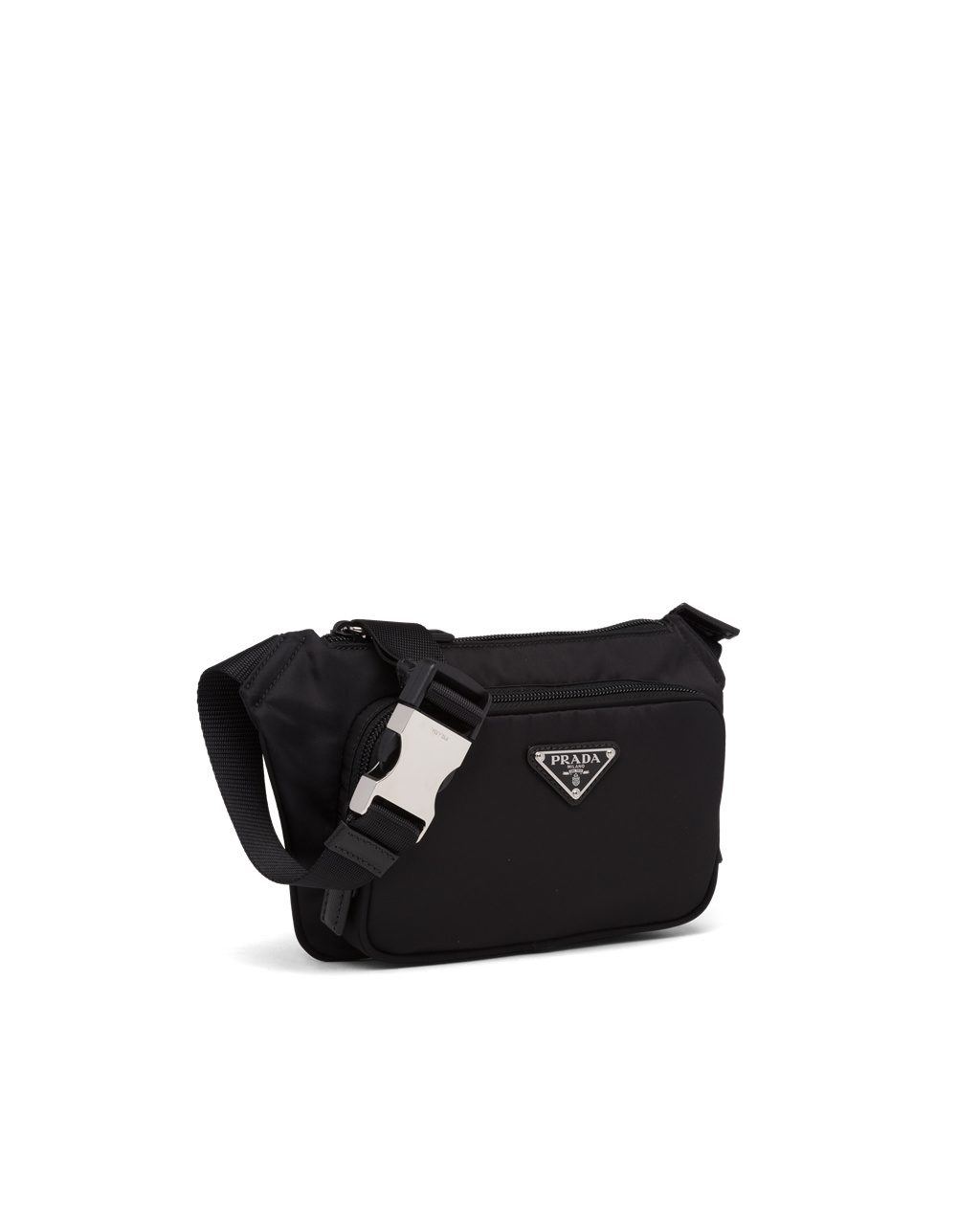 Prada Re-nylon And Saffiano Læder Shoulder Bag Černé | 175938KBS