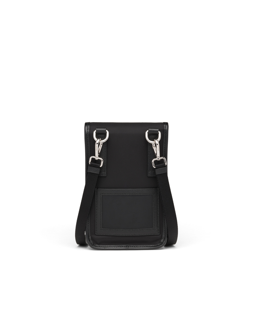 Prada Re-nylon And Saffiano Læder Smartphone Case Černé | 247685YDQ