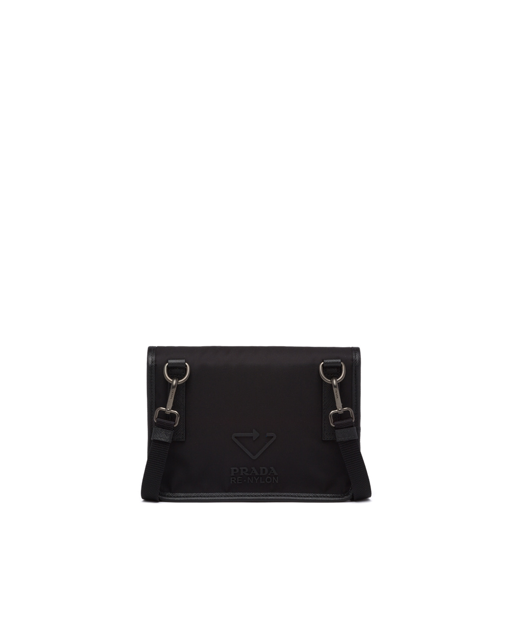 Prada Re-nylon And Saffiano Læder Smartphone Case Černé | 721539KUT