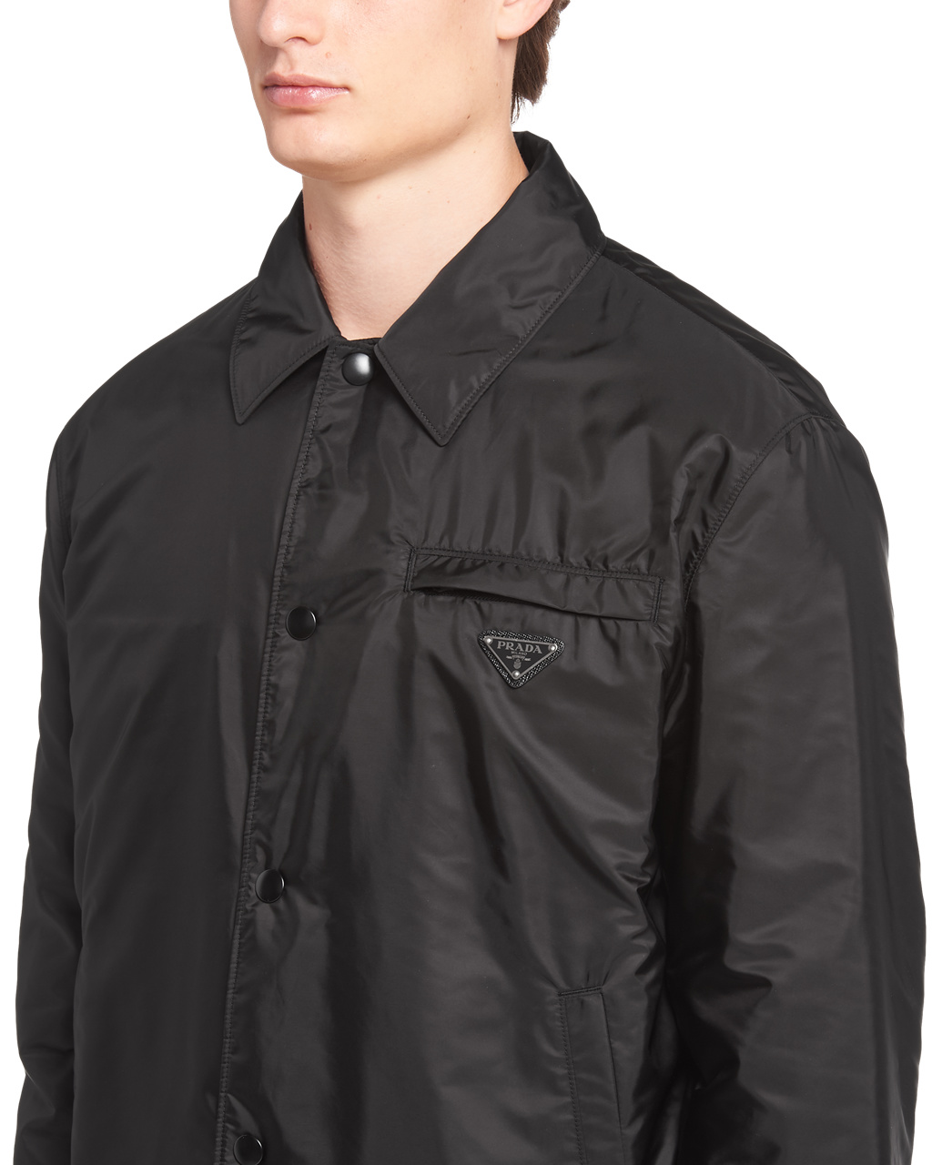 Prada Re-nylon Blouson Jacket Černé | 127643GCO