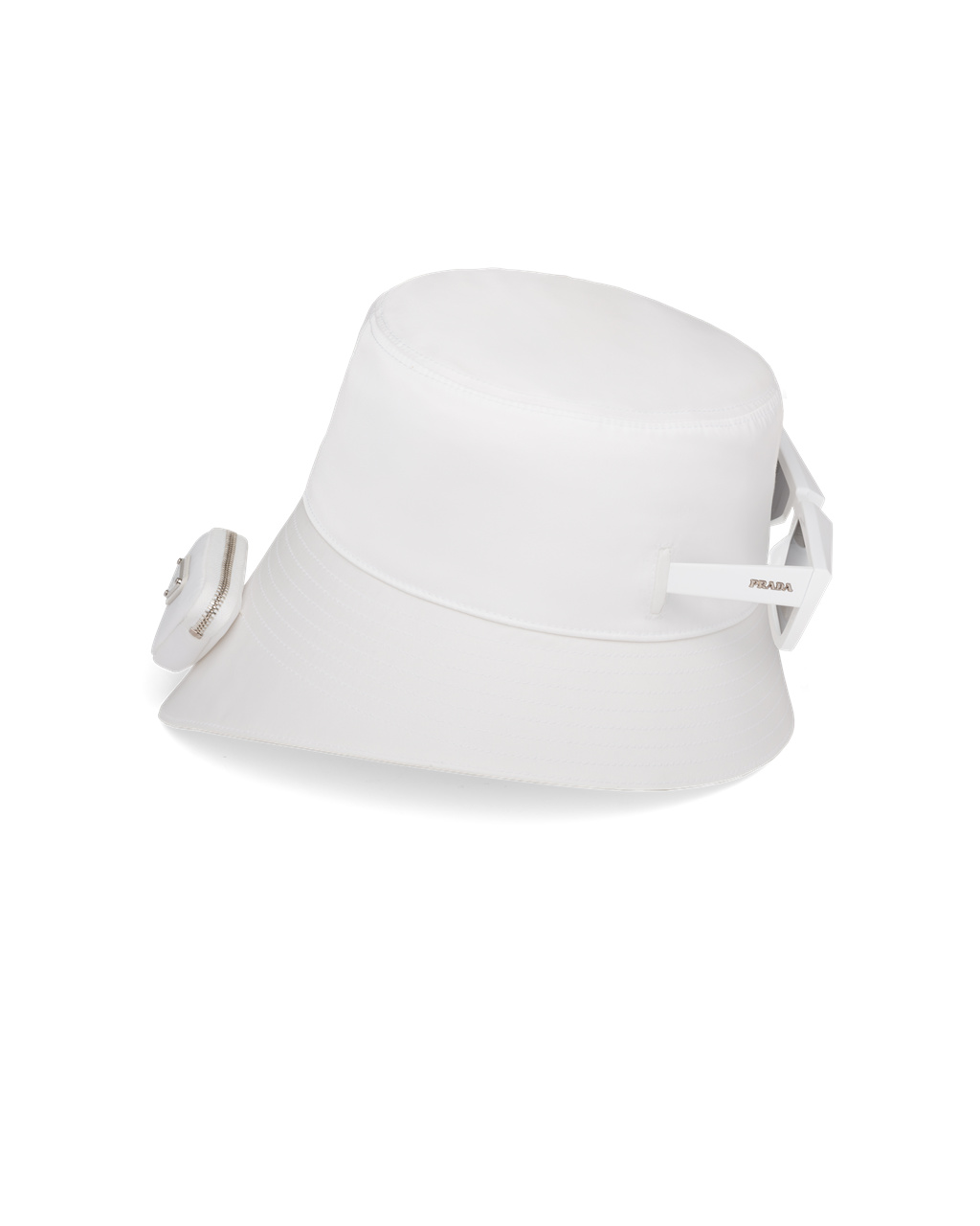 Prada Re-nylon Bucket Hat Bílé | 038675WHQ