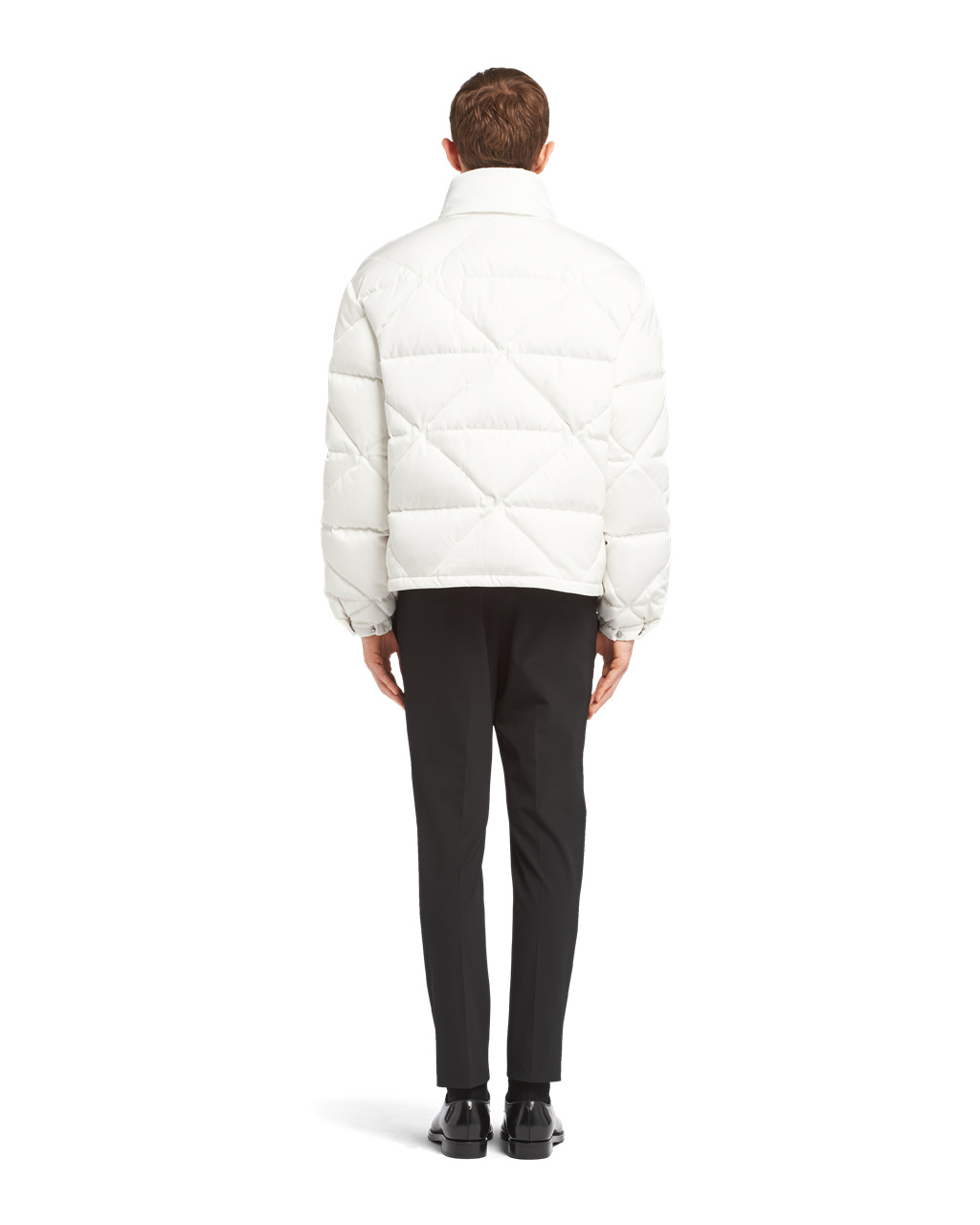 Prada Re-nylon Down Jacket Bílé | 628079KEL