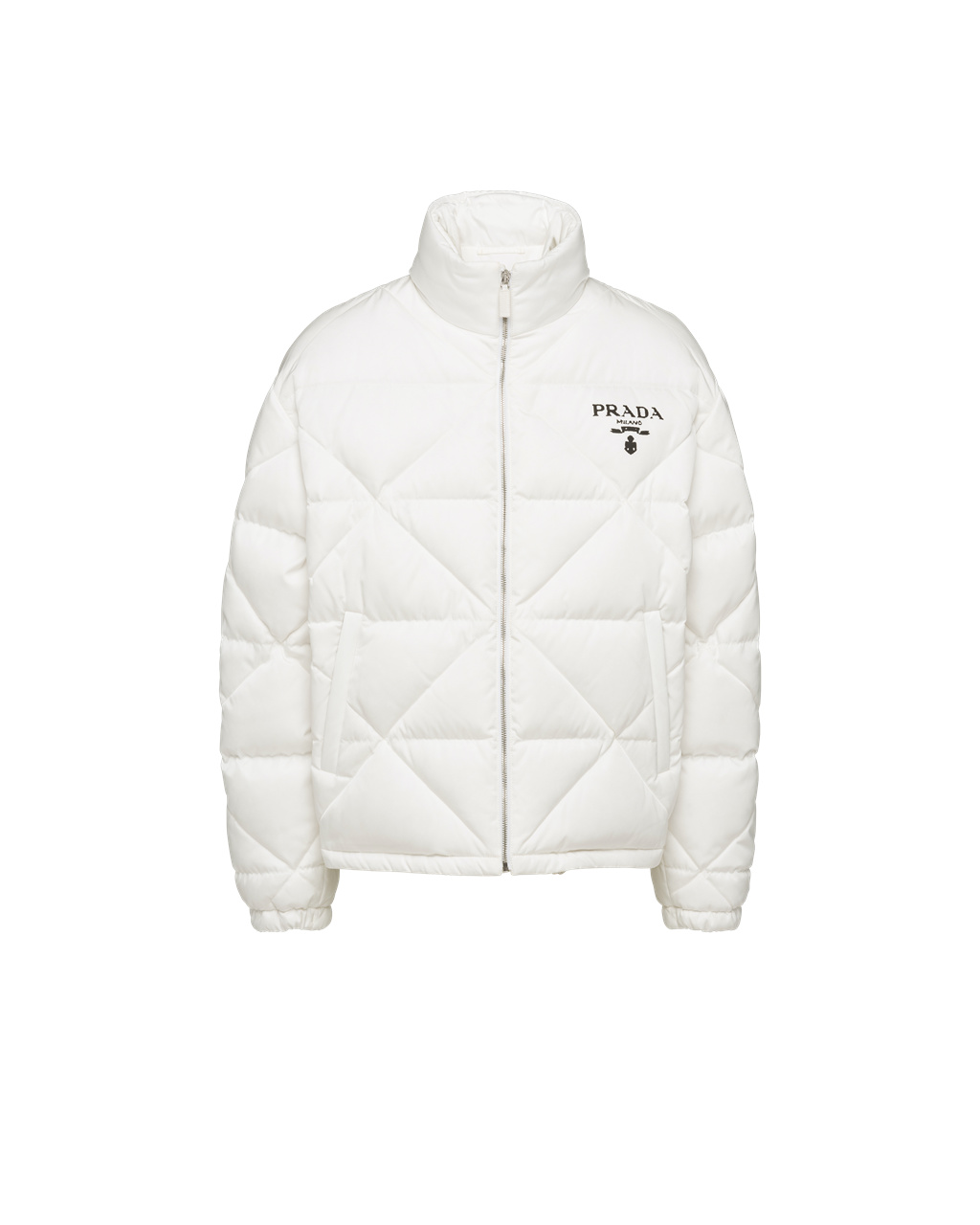 Prada Re-nylon Down Jacket Bílé | 628079KEL