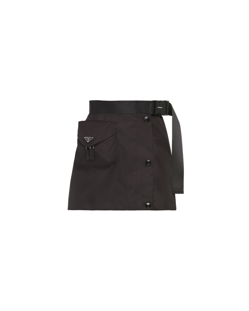 Prada Re-nylon Gabardine Flared Skirt Černé | 674109THF