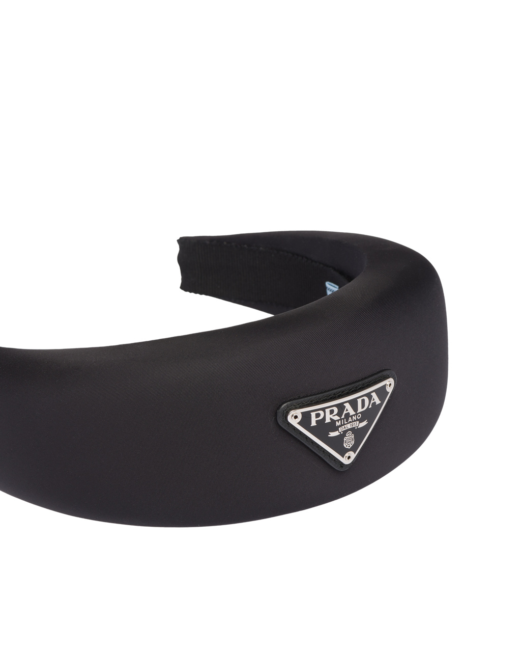 Prada Re-nylon Headband Černé | 678052UZI