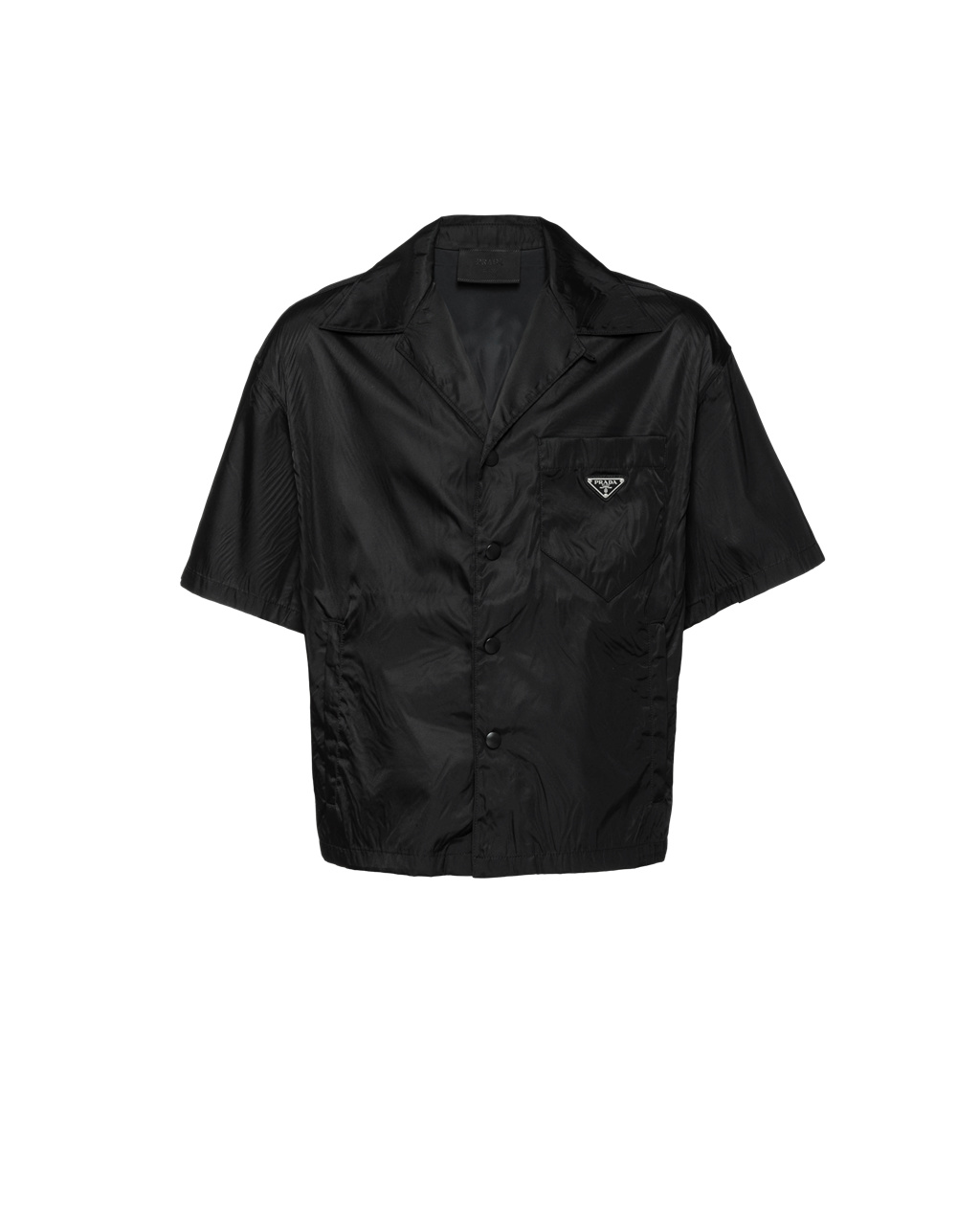 Prada Re-nylon Krátké-sleeved Shirt Černé | 632417VHS