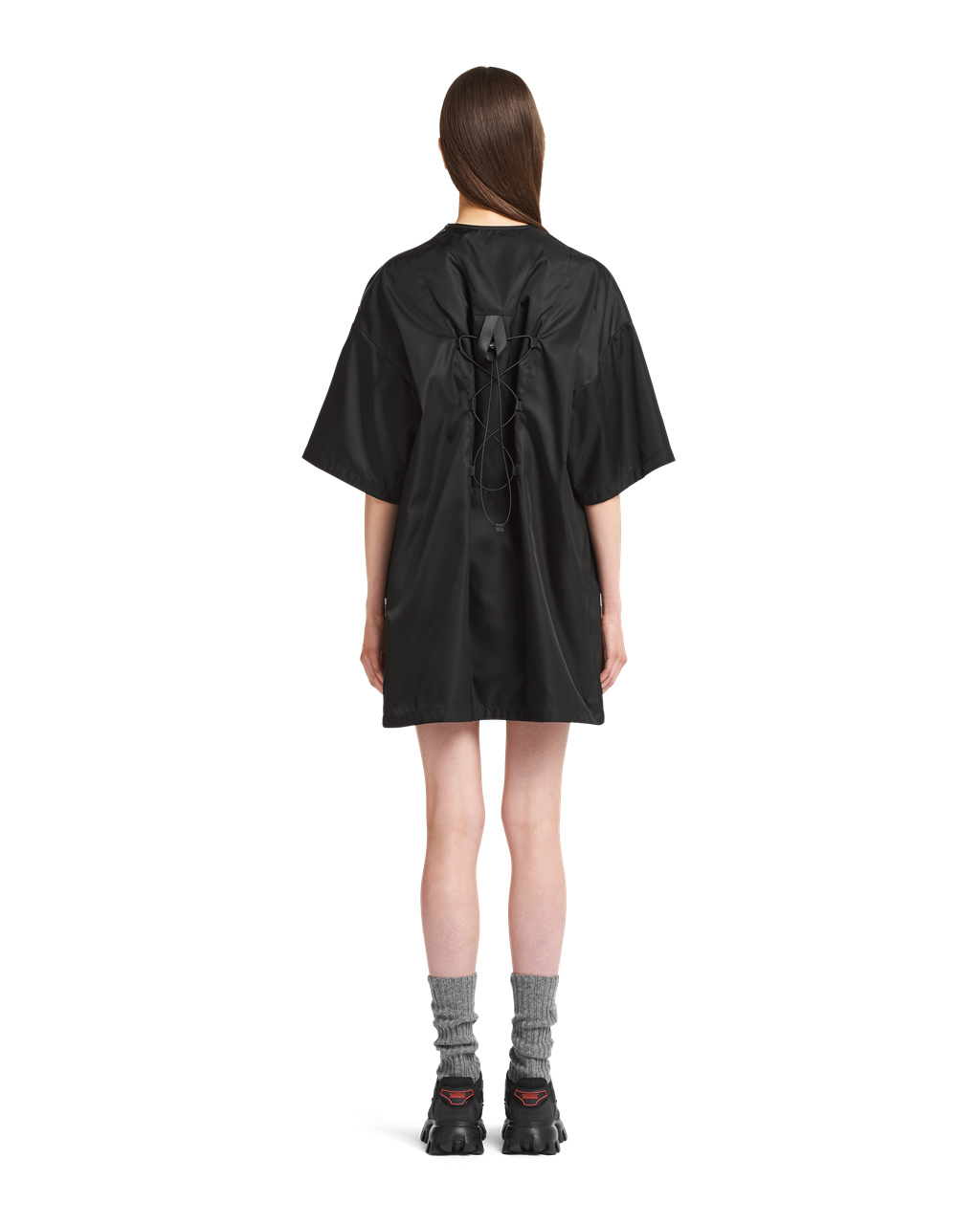 Prada Re-nylon Minidress Černé | 062817EWQ