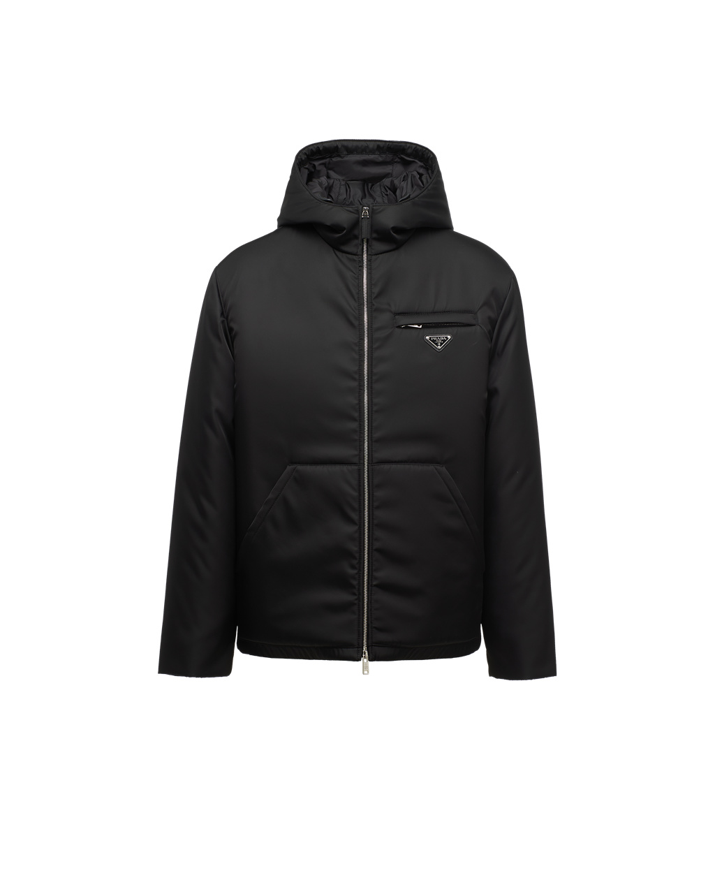 Prada Re-nylon Padded Gabardine Bomber Jacket Černé | 278965TFY