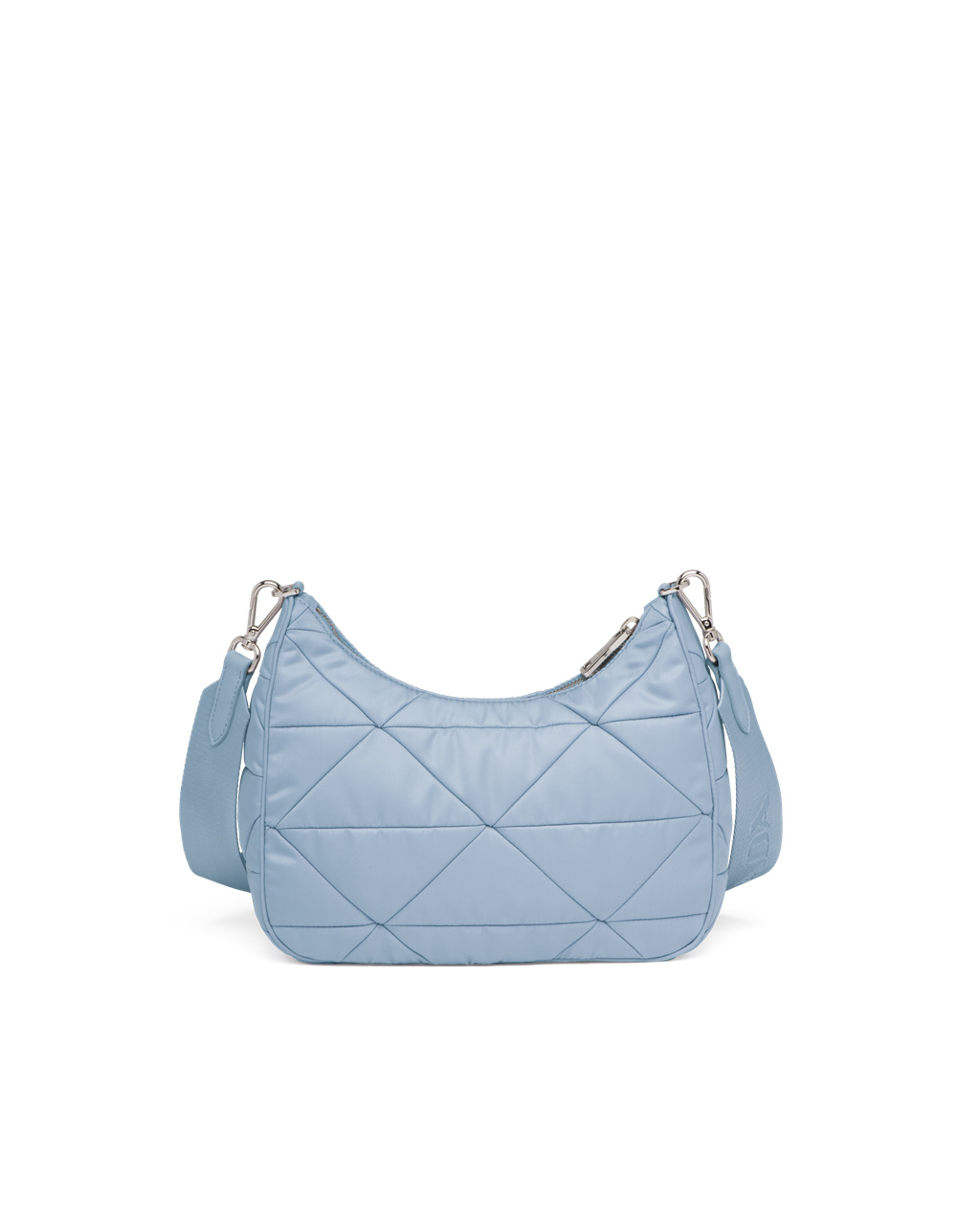 Prada Re-nylon Padded Hobo Bag Celeste | 740239MFE