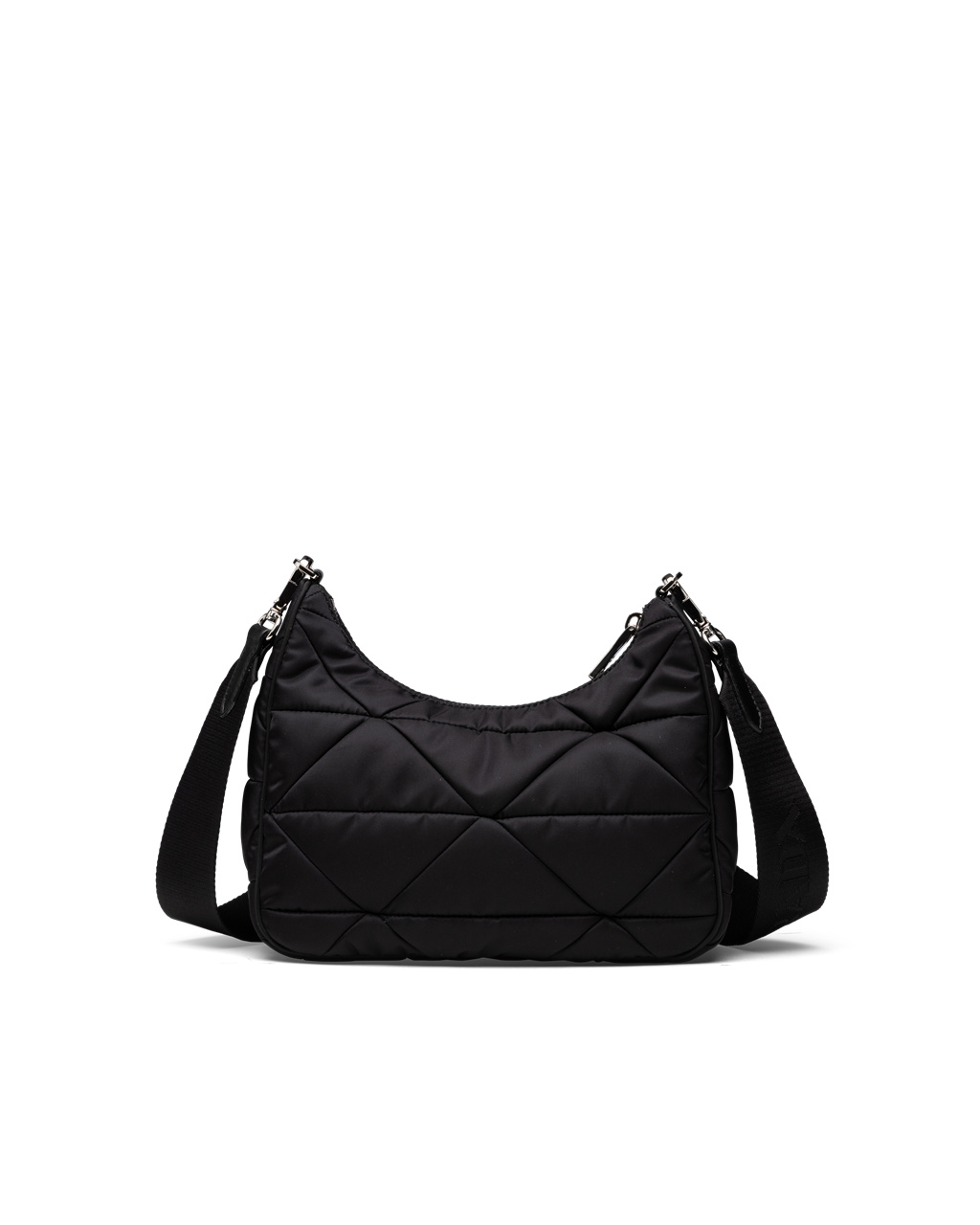 Prada Re-nylon Padded Hobo Bag Černé | 379821LQC