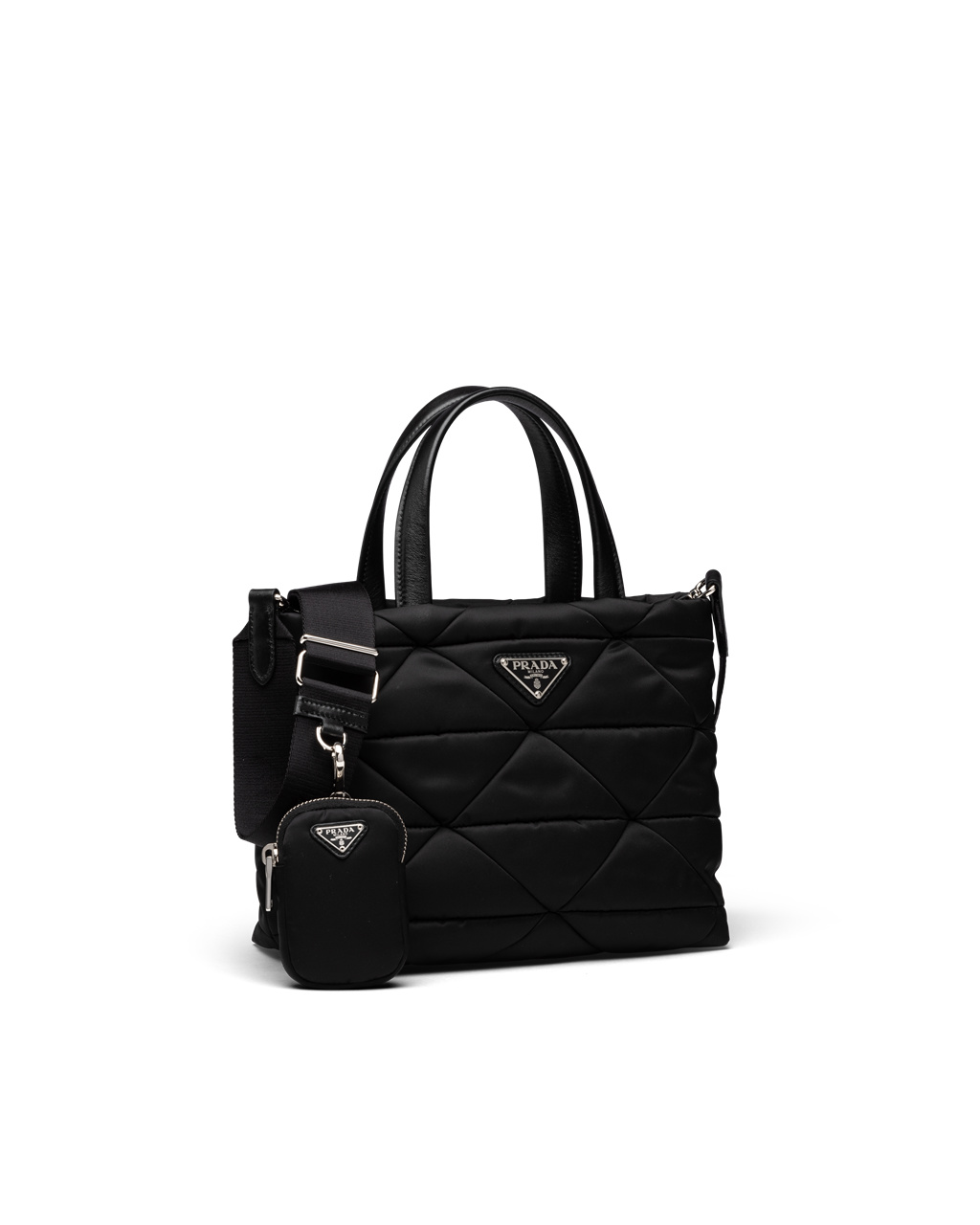 Prada Re-nylon Padded Tote Bag Černé | 486903KUP