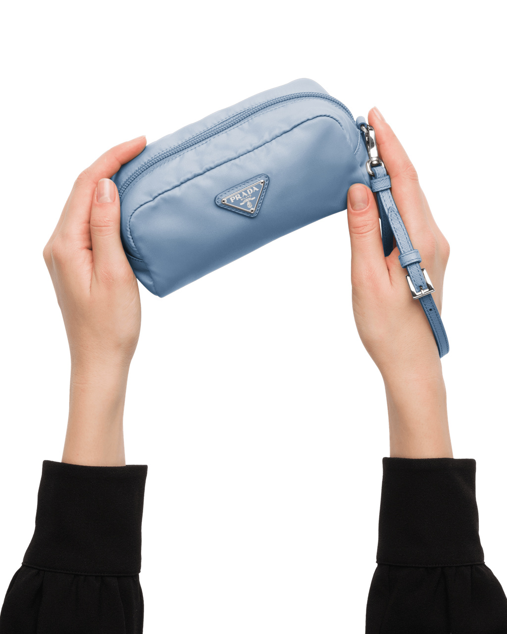 Prada Re-nylon Pouch Celeste | 108967TSP