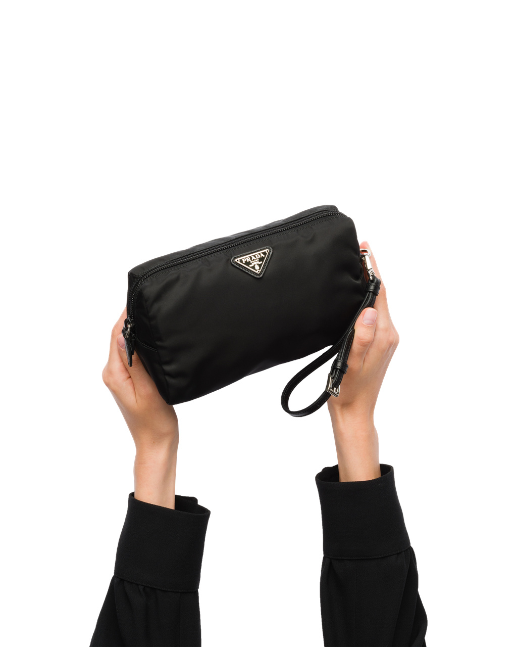 Prada Re-nylon Pouch Černé | 810549RGM