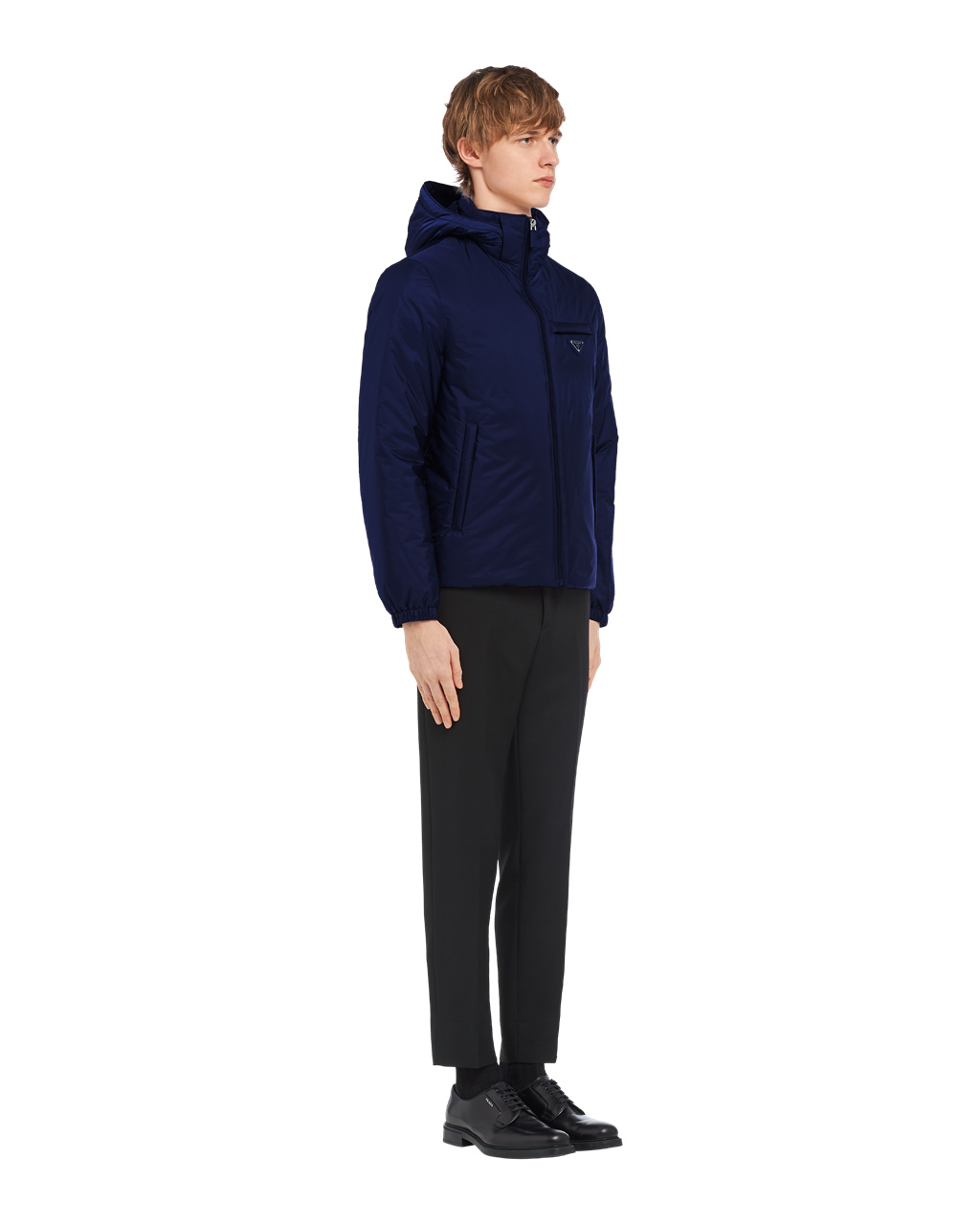 Prada Re-nylon Puffer Jacket Tmavě Blankyt | 948530EXC