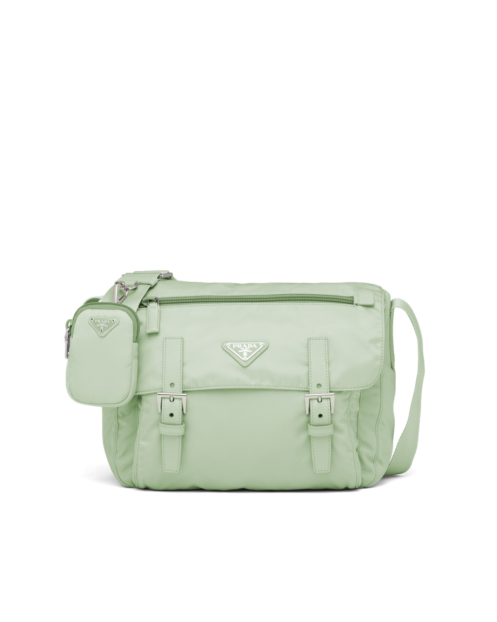 Prada Re-nylon Shoulder Bag Aqua | 746389JIQ