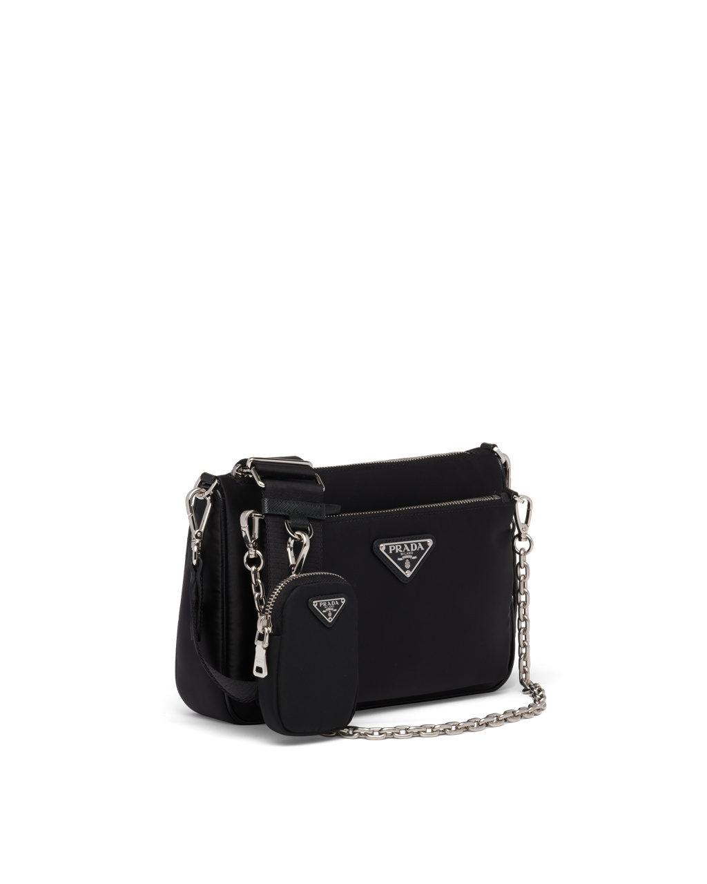 Prada Re-nylon Shoulder Bag Černé | 517860JEO