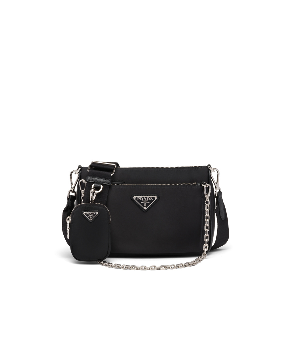 Prada Re-nylon Shoulder Bag Černé | 517860JEO