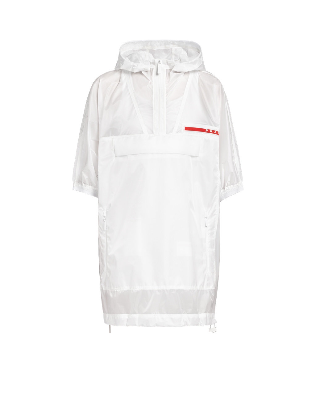 Prada Ripstop S Kapucí Raincoat Bílé | 459380TLN