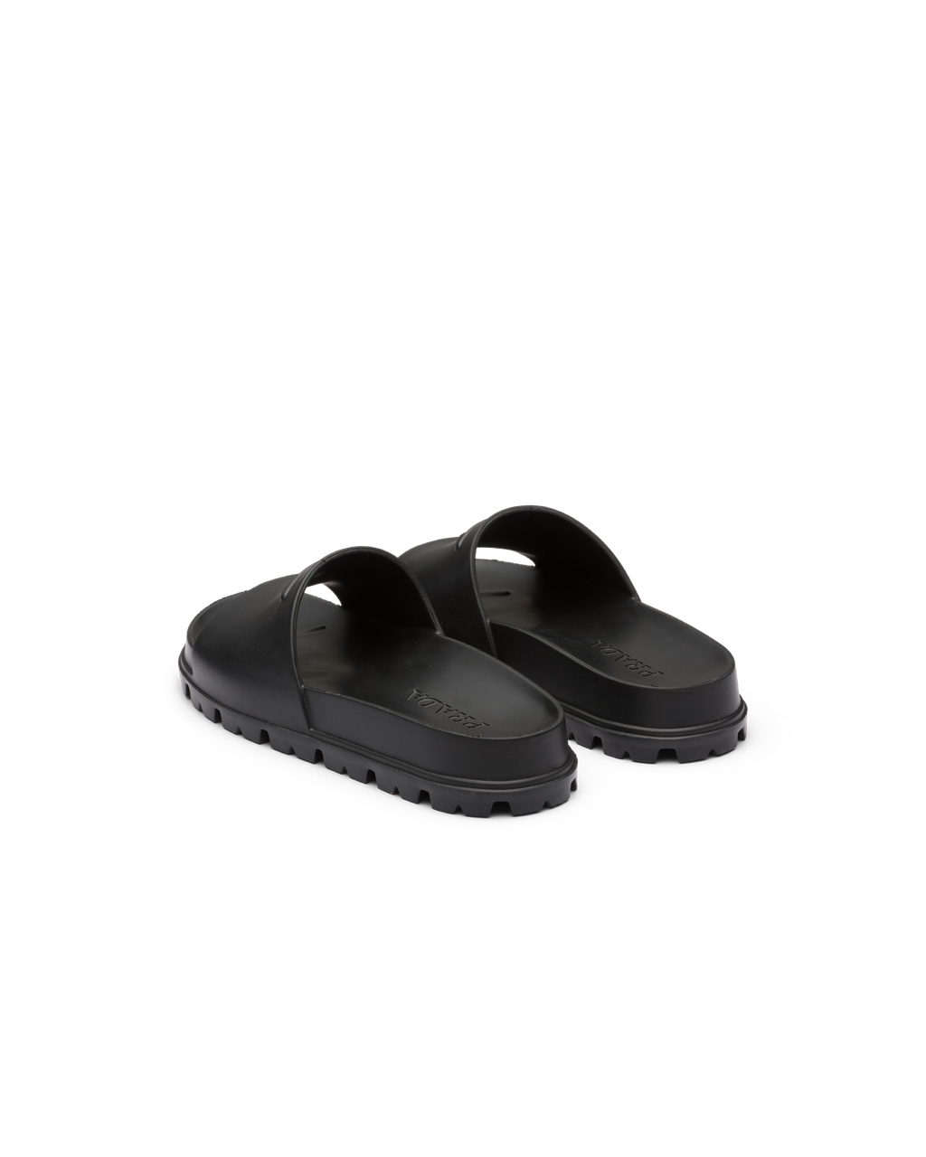 Prada Rubber Slides Černé | 597328KQY