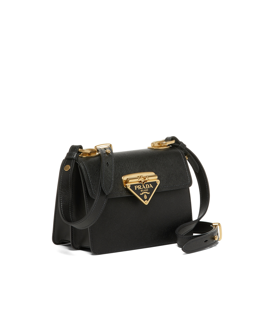 Prada Saffiano Læder Bag Černé | 982105MJV