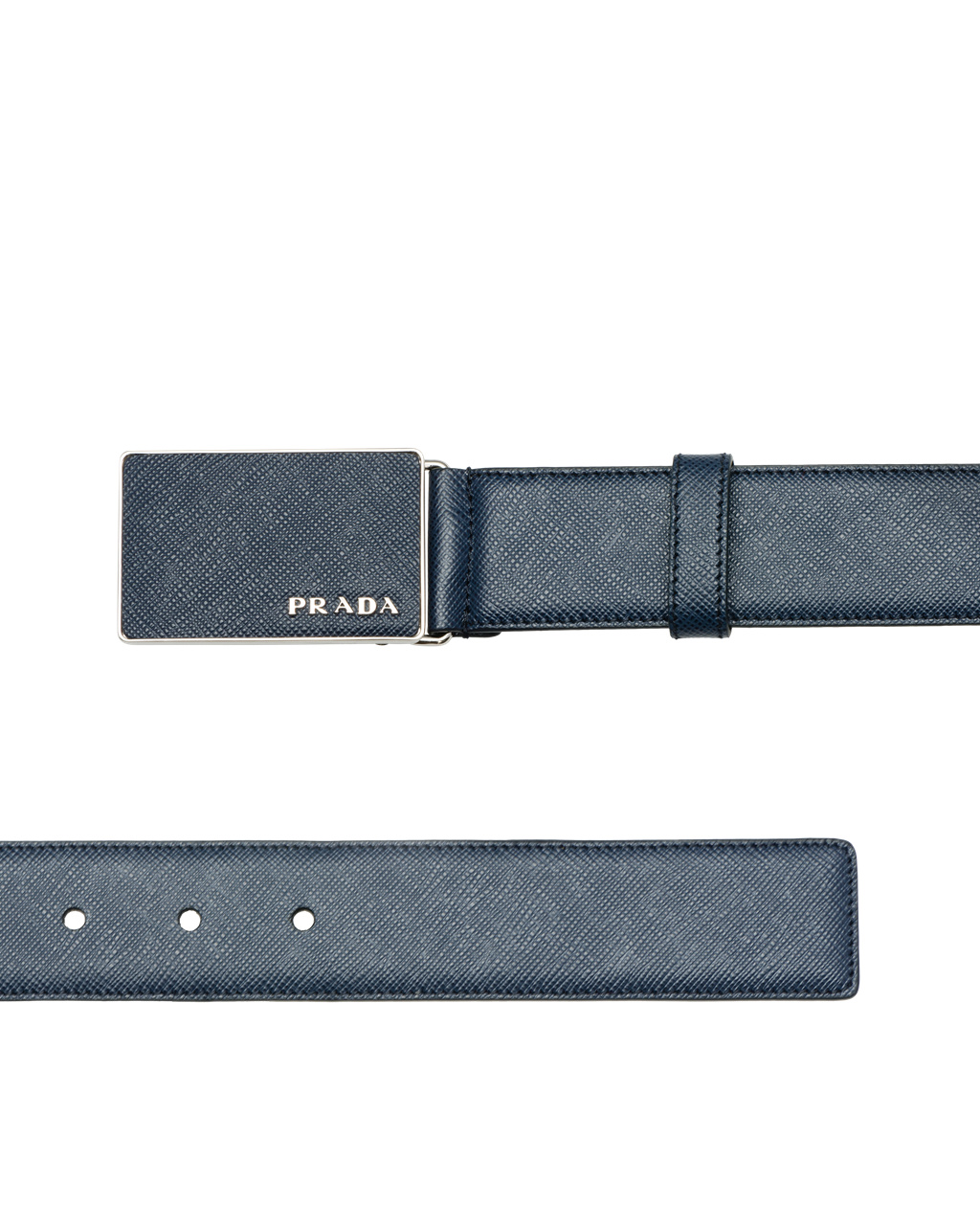 Prada Saffiano Læder Belt Blankyt | 524861VPW